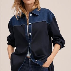 MANGO Combined design over shirt Size 6